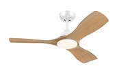 Lampy - Philips Olas Fan ceiling 42' 30W+24W WH&Wood - 929004750501