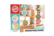 Zabawki drewniane - Heros FSC® Zabawa i nauka – drewniane figurki do układania w stos (stonowane neutralne/pastelowe kolory) - HE0028