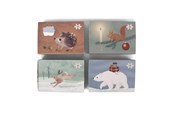 Zabawki dla niemowląt - Filibabba Set of 4 puzzles - Wonderful Winter - FI-03311