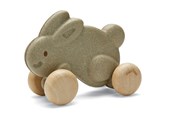 Zabawki dla niemowląt - PLANTOYS Push along bunny - grey - PT-5733