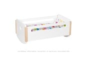 Lalka, miś i akcesoria - Goki Wooden Doll Cradle - 51432