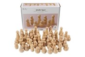 Zabawki drewniane - Creativ Company Wooden Shapes 5-8cm - 90 pcs. - 544184