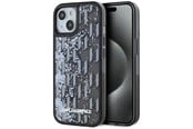 Telefon - Pokrowiec i etui - Karl Lagerfeld Liquide Glitter Monogram Gradient iPhone 15 Case - Black - 3666339256142