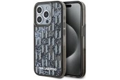 Telefon - Pokrowiec i etui - Karl Lagerfeld Liquide Glitter Monogram Gradient iPhone 15 Pro Max Case - Black - 3666339256173
