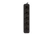 Kabel zasilający (zewnętrzny) - Lanberg - power strip - 2500 watt - PS0-05F-0300-BK