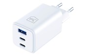 Telefon - Adapter i Ładowarka - 3mk Hyper power adapter - GaN - USB 2 x USB-C - 65 watt - 5903108640107