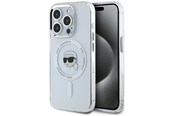 Telefon - Pokrowiec i etui - Karl Lagerfeld IML Metal Karl Head MagSafe Case for iPhone 15 Pro Max White - 3666339284077