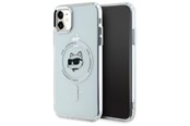 Telefon - Pokrowiec i etui - Karl Lagerfeld IML Metal Choupette Head MagSafe iPhone 11 Case - White - 3666339284084