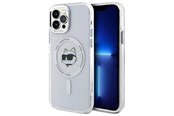 Telefon - Pokrowiec i etui - Karl Lagerfeld IML Metal Choupette Head MagSafe iPhone 12 Case - White - 3666339284091