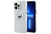 Telefon - Pokrowiec i etui - Karl Lagerfeld IML Metal Choupette Head MagSafe iPhone 13 Pro Case - White - 3666339284138