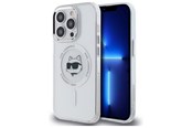 Telefon - Pokrowiec i etui - Karl Lagerfeld IML Metal Choupette Head MagSafe iPhone 14 Pro Case - White - 3666339284169