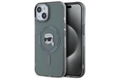 Telefon - Pokrowiec i etui - Karl Lagerfeld KLHMP15SHLSKIK iPhone 15 6.1" black/black hardcase IML Metal Karl Head MagSafe - 3666339284466