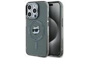 Telefon - Pokrowiec i etui - Karl Lagerfeld KLHMP15LHLSCHK iPhone 15 Pro 6.1" black/black hardcase IML Metal Choupette Head MagSafe - 3666339284626