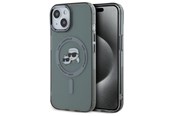 Telefon - Pokrowiec i etui - Karl Lagerfeld KLHMP15SHLSKCK iPhone 15 6.1" black/black hardcase IML Metal Karl&Choupette Head MagSafe - 3666339284749