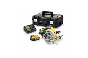 Piła tarczowa - Dewalt DCS570P2-QW Portable Circular Saw 18.4 cm yellow 5500 rpm. - DCS570P2-QW