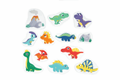 Zabawki dla niemowląt - Edushape Dinosaur sjov til badet 13 dele - 19073