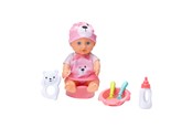 Lalki i akcesoria - Micki Baby Pige Ella 28 cm m/7 dele - 18331