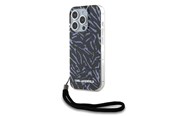 Telefon - Pokrowiec i etui - Karl Lagerfeld Zebra With Cord iPhone 15 Pro Max Case - Purple - 3666339287436