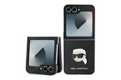 Telefon - Pokrowiec i etui - Karl Lagerfeld Saffiano Monogram Case for Samsung Galaxy Z Flip 6 - Black - 3666339322441