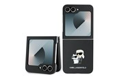 Telefon - Pokrowiec i etui - Karl Lagerfeld Saffiano Metal Pin Case for Samsung Galaxy Z Flip 6 - Black - 3666339322502