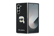 Telefon - Pokrowiec i etui - Karl Lagerfeld Saffiano Monogram Head Pin Case for Samsung Galaxy Z Fold 6 - Black - 3666339322540