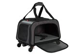Psy - Zolux Nomad – wheeled pet carrier for dogs and cats – 47×32×27 cm - 3336024030776
