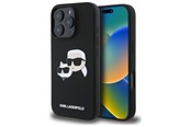 Telefon - Pokrowiec i etui - Karl Lagerfeld Silicone Case Heads Print MagSafe for iPhone 16 Pro Max - Black - 3666339319557