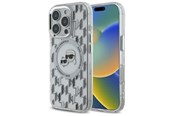 Telefon - Pokrowiec i etui - Karl Lagerfeld IML Monogram Karl & Choupette Head MagSafe iPhone 16 Pro Case - Clear - 3666339318505