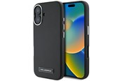 Telefon - Pokrowiec i etui - Karl Lagerfeld FW Metal Plate MagSafe iPhone 16 Plus Case - Black - 3666339318895