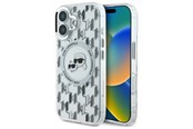 Telefon - Pokrowiec i etui - Karl Lagerfeld IML Monogram Karl & Choupette Head MagSafe iPhone 16 Case - Clear - 3666339318482