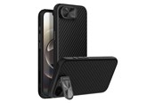 Telefon - Pokrowiec i etui - Nillkin CarboProp Magnetic Case with Camera Cover and Stand for iPhone 16e / 17e - Black - 6902048297111