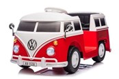 Rowerki i chodziki - VW T1 12V Ride-On Vehicle with Leather Seat - 6951474