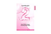 Pielegnacja twarzy - Numbuzin Rose Pdrn Collagen Plumping Sheet Mask - 33 ml - 8809652589411