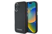 Telefon - Pokrowiec i etui - Karl Lagerfeld FW Metal Plate MagSafe iPhone 16 Case - Black - 3666339318888