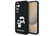 Telefon - Pokrowiec i etui - Karl Lagerfeld 3D Rubber Karl&Choupette Case for Samsung Galaxy S24 FE - Black - 3666339386399