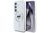 Telefon - Pokrowiec i etui - Karl Lagerfeld Button Choupette Head Printed Logo MagSafe Samsung Galaxy S25 white - 3666339449896