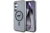 Telefon - Pokrowiec i etui - Karl Lagerfeld Button Choupette Head Printed Logo MagSafe Samsung Galaxy S25 case black - 3666339449926
