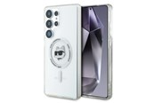 Telefon - Pokrowiec i etui - Karl Lagerfeld Button Choupette Head Printed Logo MagSafe Samsung Galaxy S25 Ultra white - 3666339449919