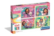 Puzzle - Clementoni Puslespil 4-i-1 Gabby's Dollhouse Podłoga - 21752
