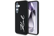 Telefon - Pokrowiec i etui - Karl Lagerfeld Silicone Metal Signature Logo Samsung Galaxy S25 black - 3666339450076