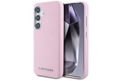 Telefon - Pokrowiec i etui - Karl Lagerfeld Saffiano Full Wrapped Elongated Metal Logo MagSafe Case for Samsung Galaxy S25+ - Pink - 3666339450274
