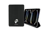 Tablet - pokrowce i etui - Karl Lagerfeld Saffiano Magnetic Karl & Choupette iPad Pro 11" 2024 Book Cover Case - Black - 3666339388027