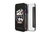 Telefon - Pokrowiec i etui - Karl Lagerfeld Signature Glitter iPhone X/Xs Case - Black - 3700740413623