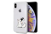 Telefon - Pokrowiec i etui - Karl Lagerfeld Choupette Fun iPhone Xs Max Case - Transparent - 3700740436004
