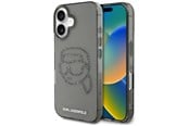 Telefon - Pokrowiec i etui - Karl Lagerfeld IML Rhinestones Karl Head Case for iPhone 16 Black - 3666339358082