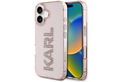 Telefon - Pokrowiec i etui - Karl Lagerfeld IML Rhinestones Logo iPhone 16 Case - Pink - 3666339356828