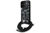 Telefon - Pokrowiec i etui - Karl Lagerfeld Crossbody Grained Pattern & Logo Case for iPhone 16 - Black - 3666339467982