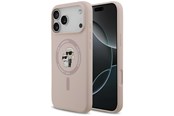 Telefon - Pokrowiec i etui - Karl Lagerfeld Silicone Karl&Choupette Ring MagSafe Case for iPhone 17 Pro Max - Pink - 3666339549442