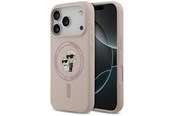Telefon - Pokrowiec i etui - Karl Lagerfeld Silicone Karl&Choupette Ring MagSafe Case for iPhone 17 Pro - Pink - 3666339549435