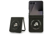 Telefon - Pokrowiec i etui - Karl Lagerfeld Karl&Choupette Pins MagSafe Case for Samsung Galaxy Z Flip 7 - Black - 3666339559366